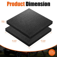 BOYISEN stabilizer pad with non-slip rubber for secure ground grip.