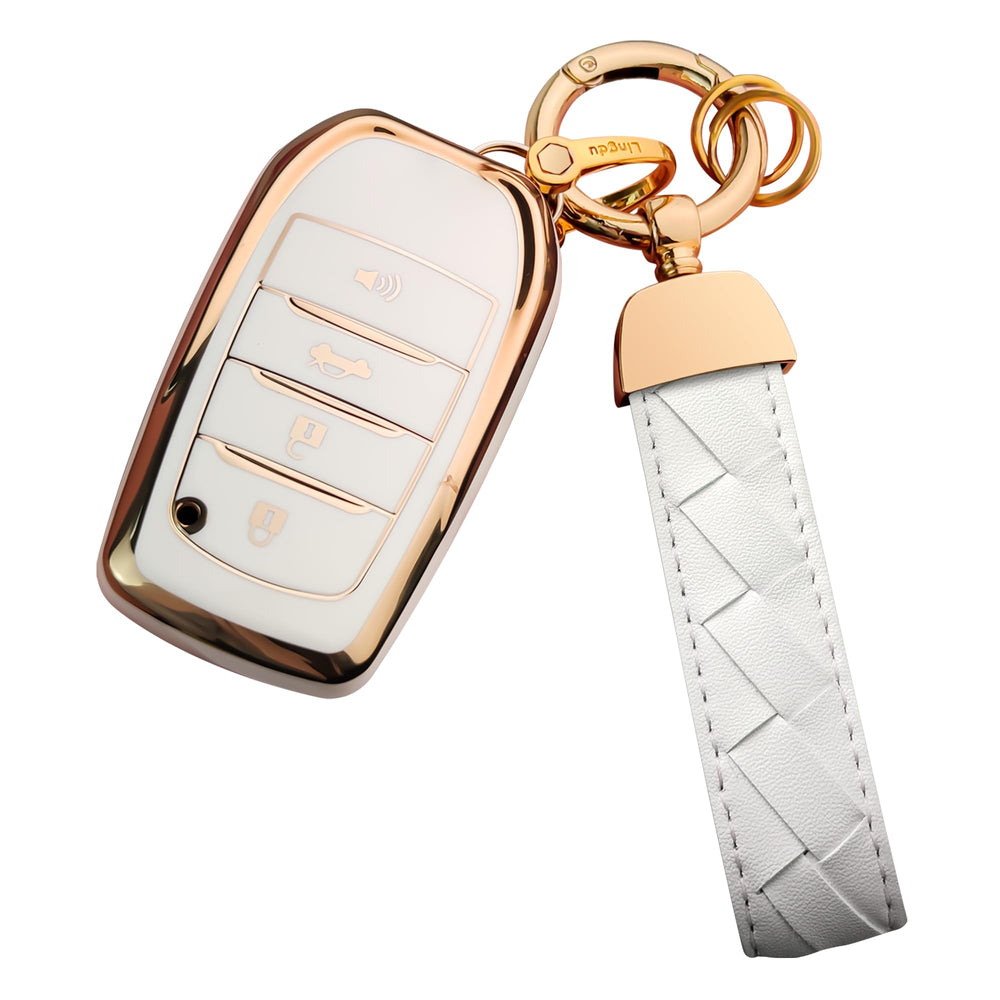 Bqepe Toyota key fob cover for Camry and 4Runner, stylish protection and premium feel.