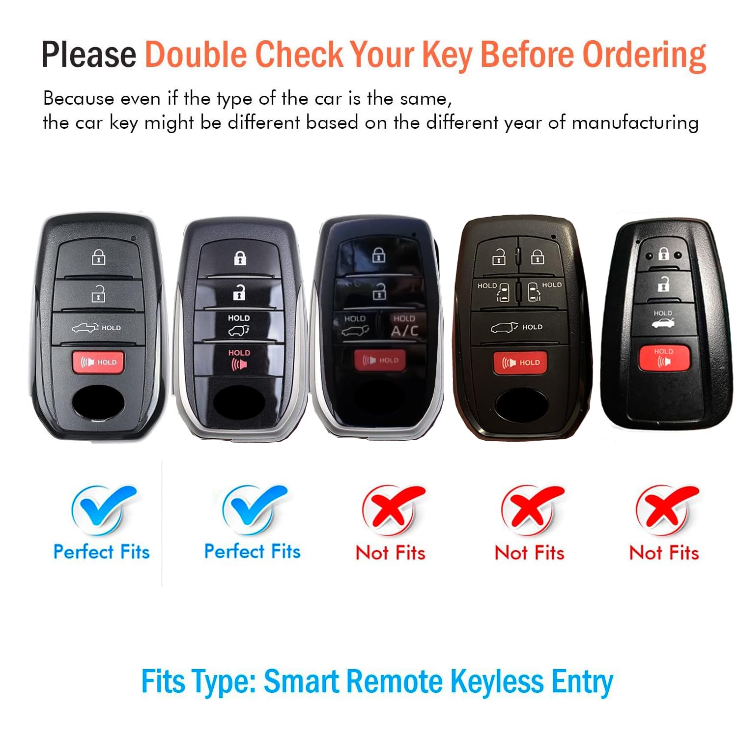Bqepe Toyota key fob cover for Land Cruiser, guards against drops with a sleek look.