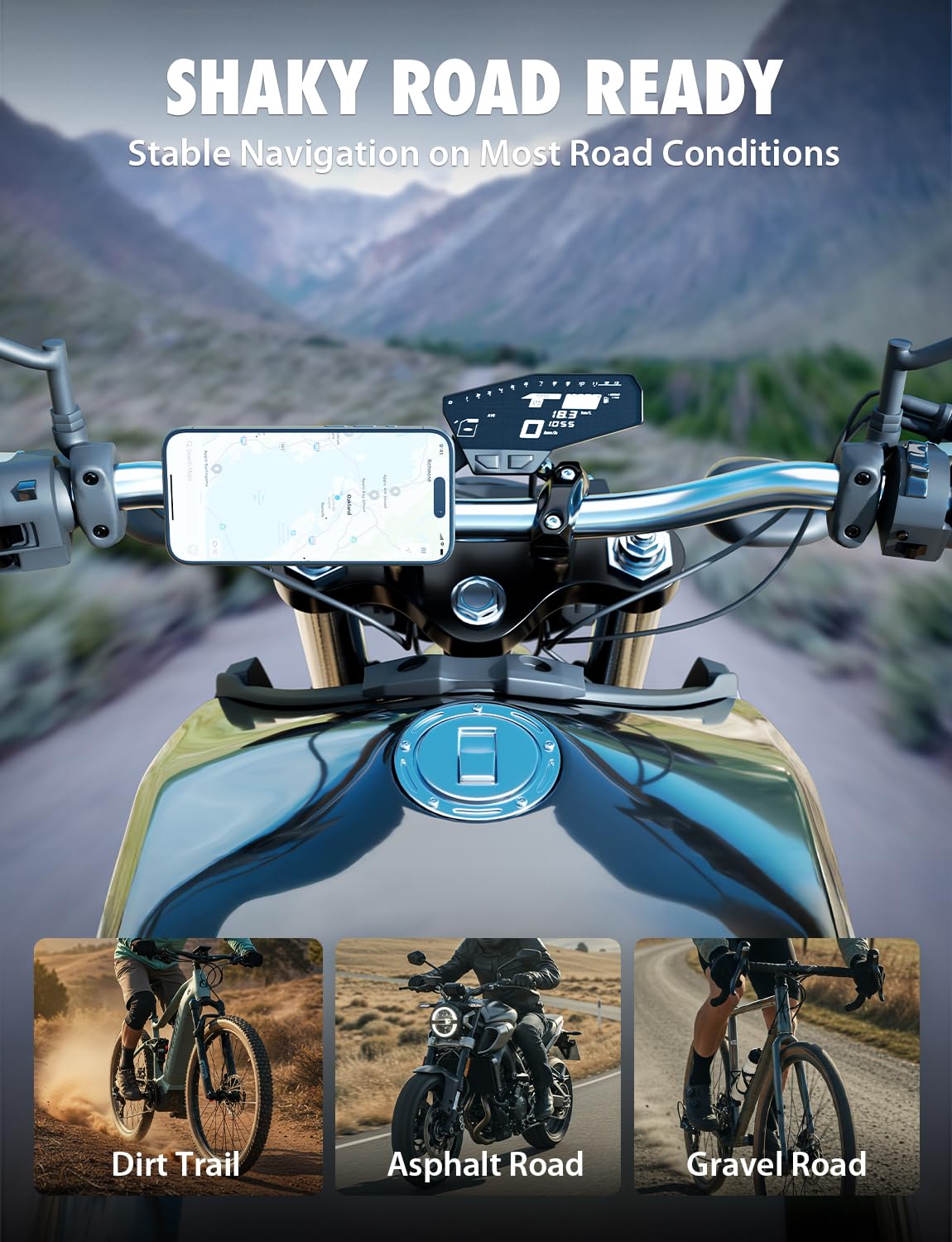 Bracketron magnetic ring included aids non-MagSafe phones to mount securely