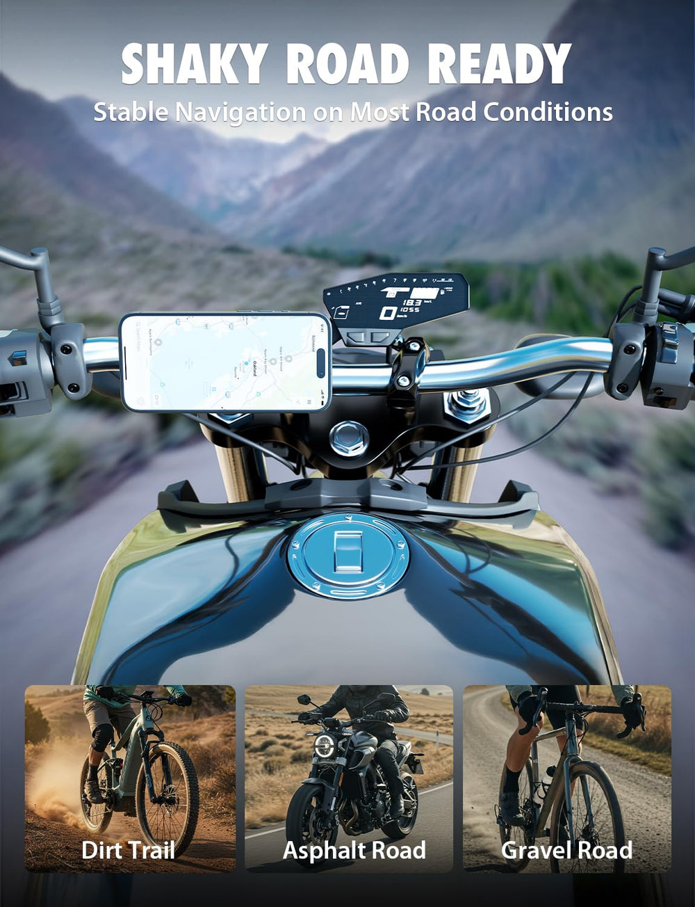 Bracketron magnetic ring included aids non-MagSafe phones to mount securely