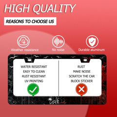 BRAGHRTED US-Canada standard size frame designed to fit US and Canadian plates.