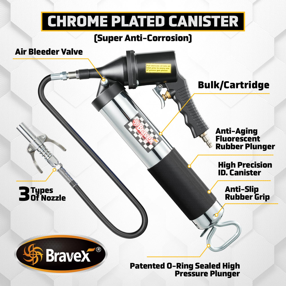 Bravex cold-drawn steel canister ensures durable bulk filling