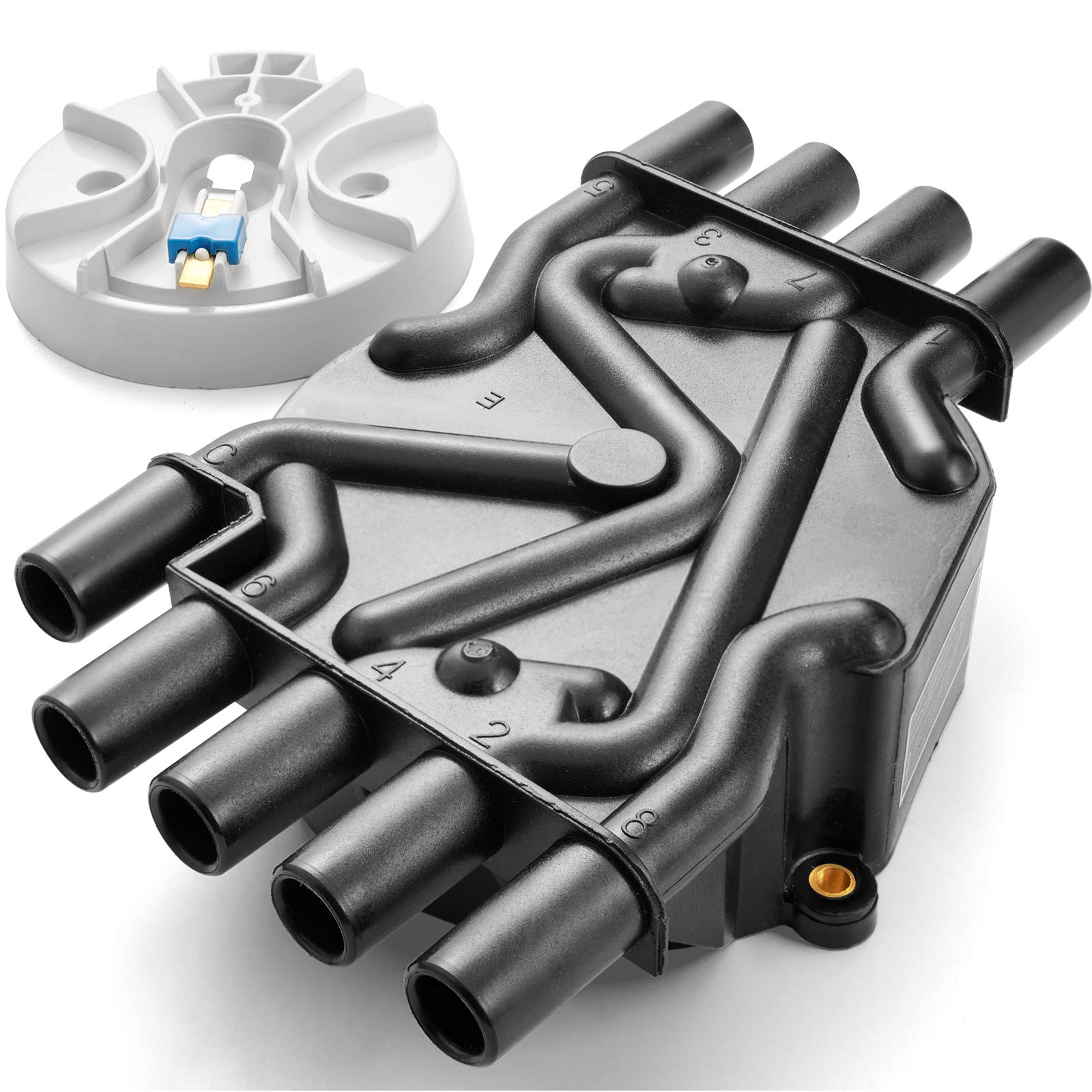 Bravex distributor cap and rotor kit with brass terminals for reliable contact