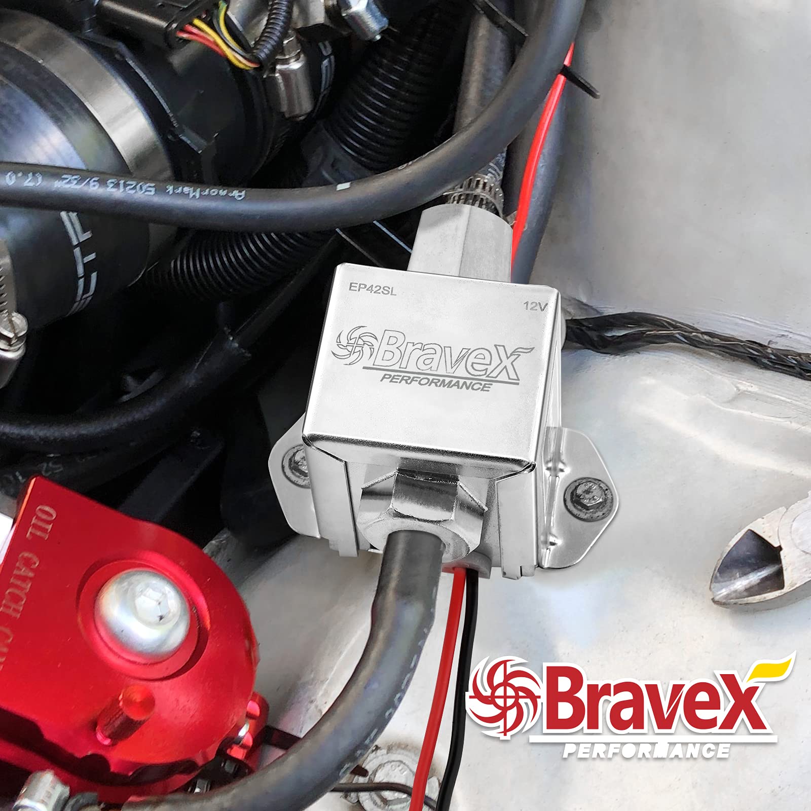 Bravex EP12S installed in engine bay highlighting compact delivery