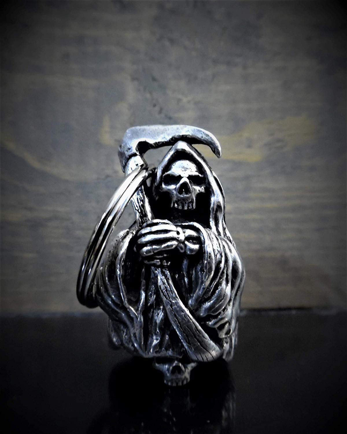 Bravo Bells Grim Reaper Bell side detail showing durable hardware for reliable use.