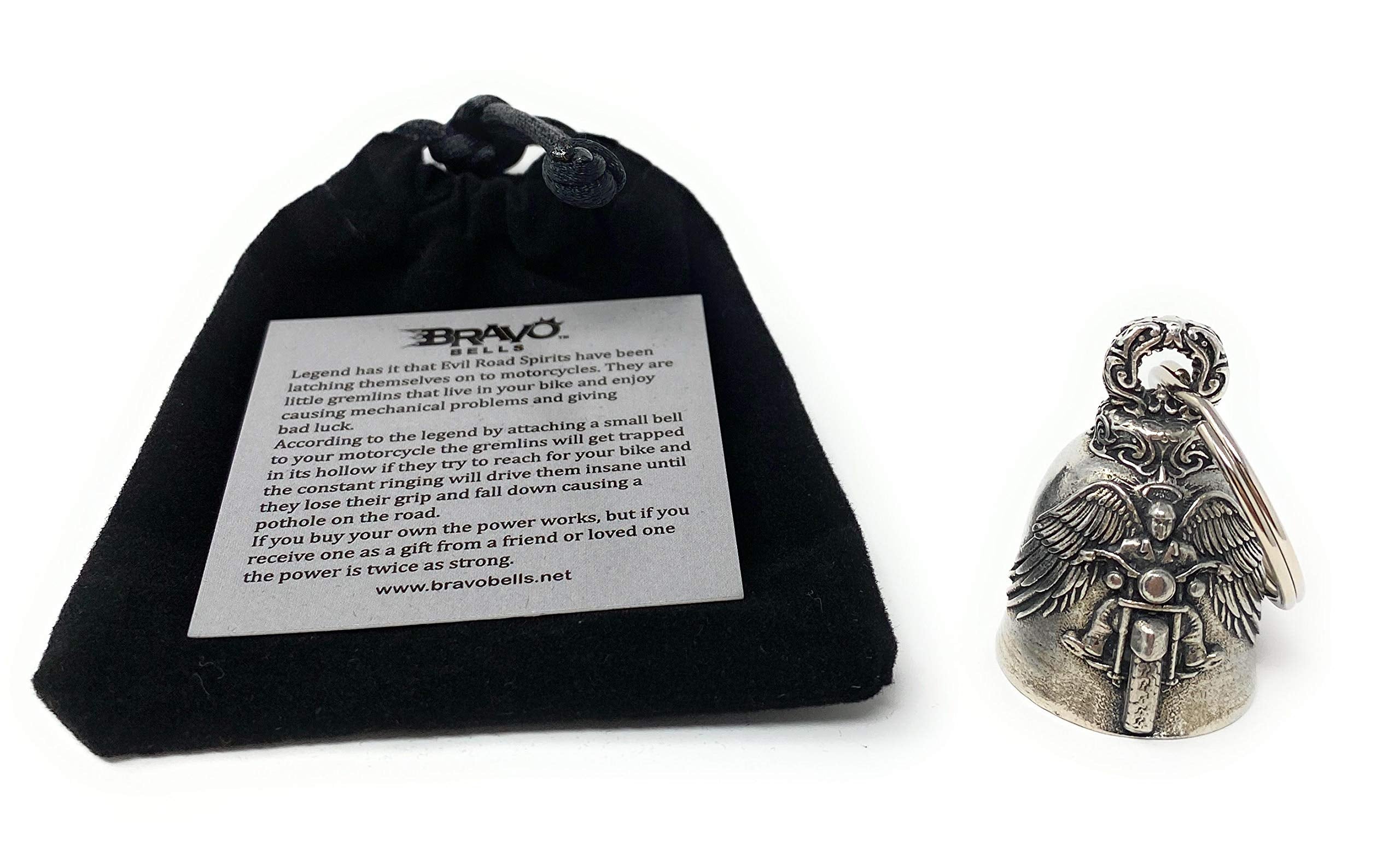 USA-made pewter finish on Bravo Bells highlights durable craftsmanship.