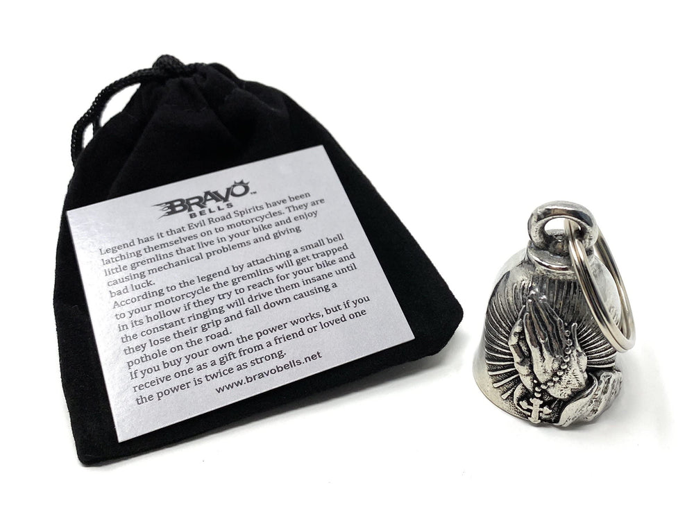 Bravo Bells velveteen drawstring bag protects the bell when not in use.