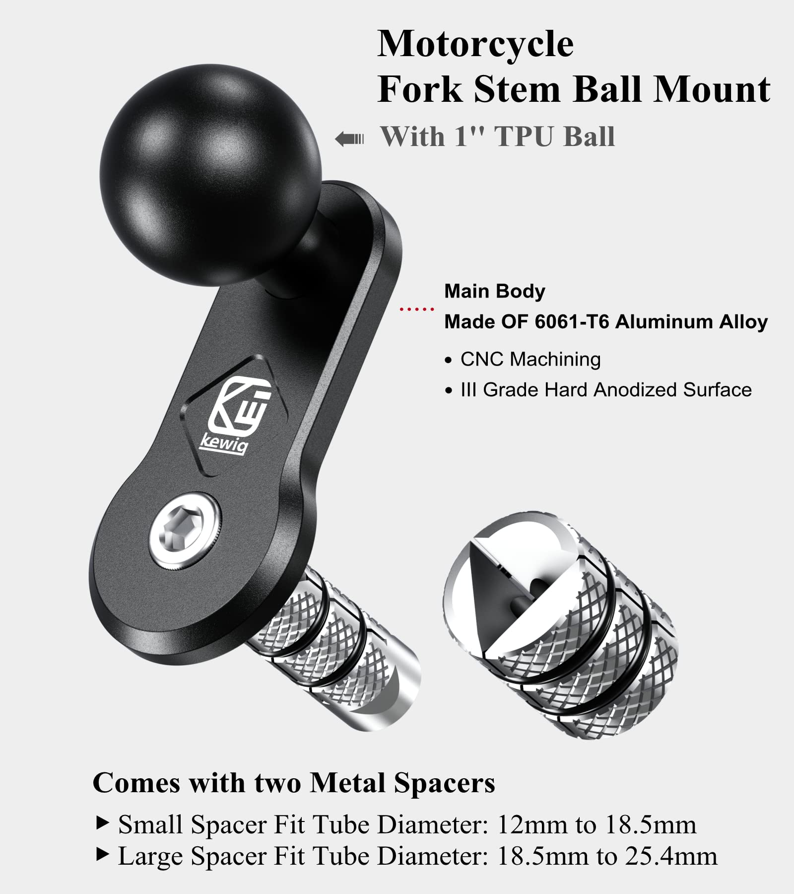 BRCOVAN 1inch TPU ball connects to RAM mounts for compatibility