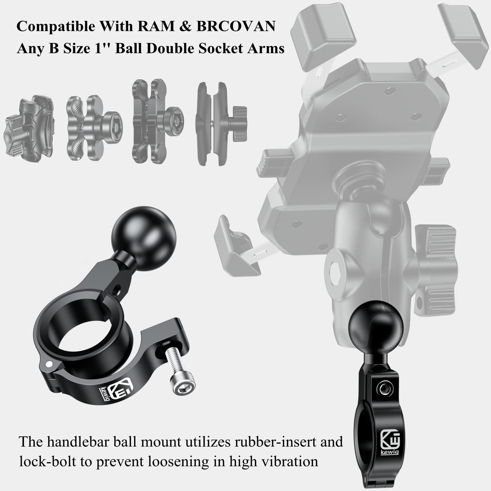 BRCOVAN 6061-T6 aluminum body ensures lasting durability.