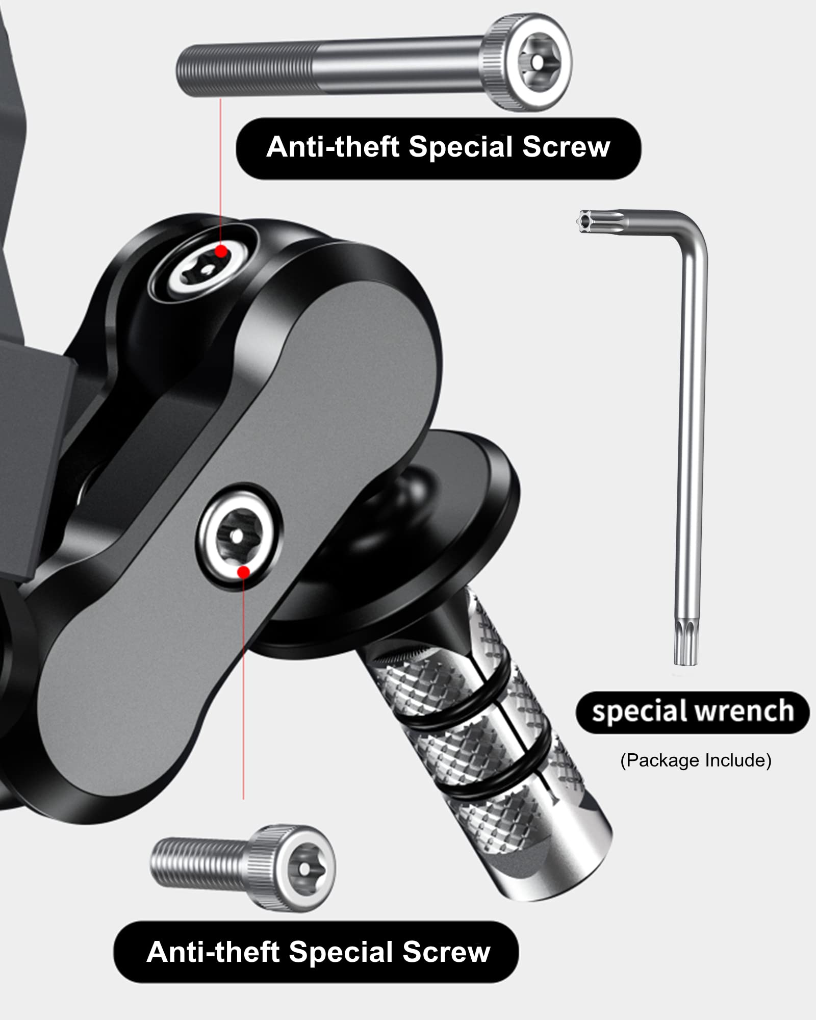 BRCOVAN adjustable phone mount fits 5.4 to 7.2 inch screens with cases