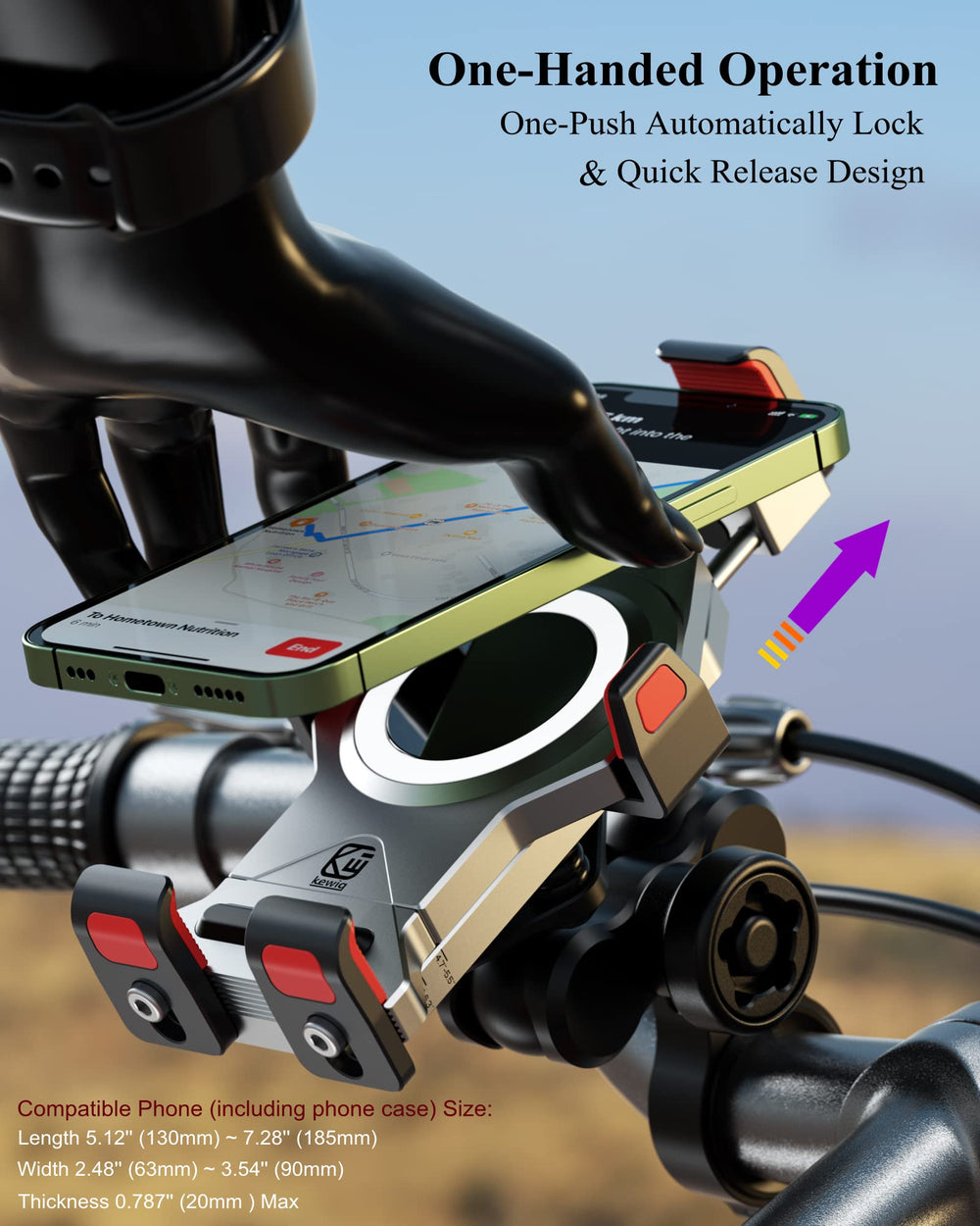 BRCOVAN adjustable size fits most phones and cases.