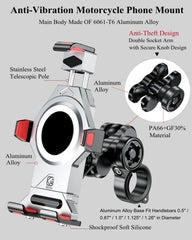 BRCOVAN aluminum base with vibration dampener stabilizes the phone.