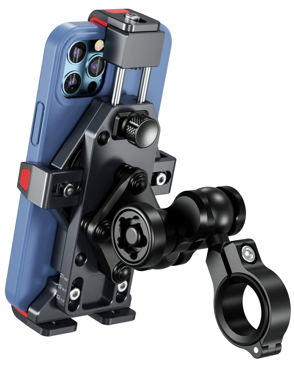 BRCOVAN anti-theft mount on handlebar keeps your phone secure during rides.
