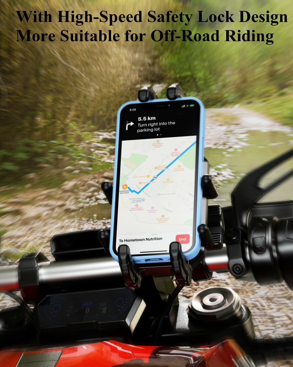 BRCOVAN anti theft mount compatible with bikes scooters ATVs.