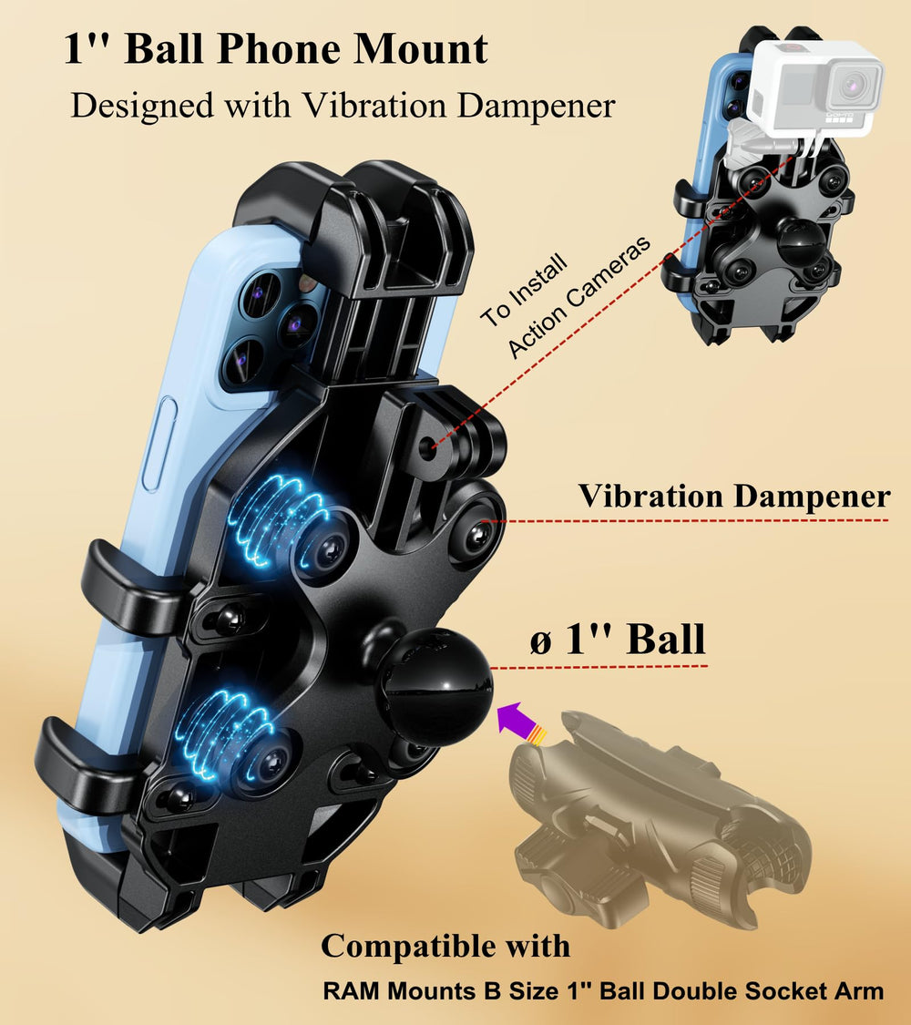 BRCOVAN bike mount secures device during rides for safer viewing