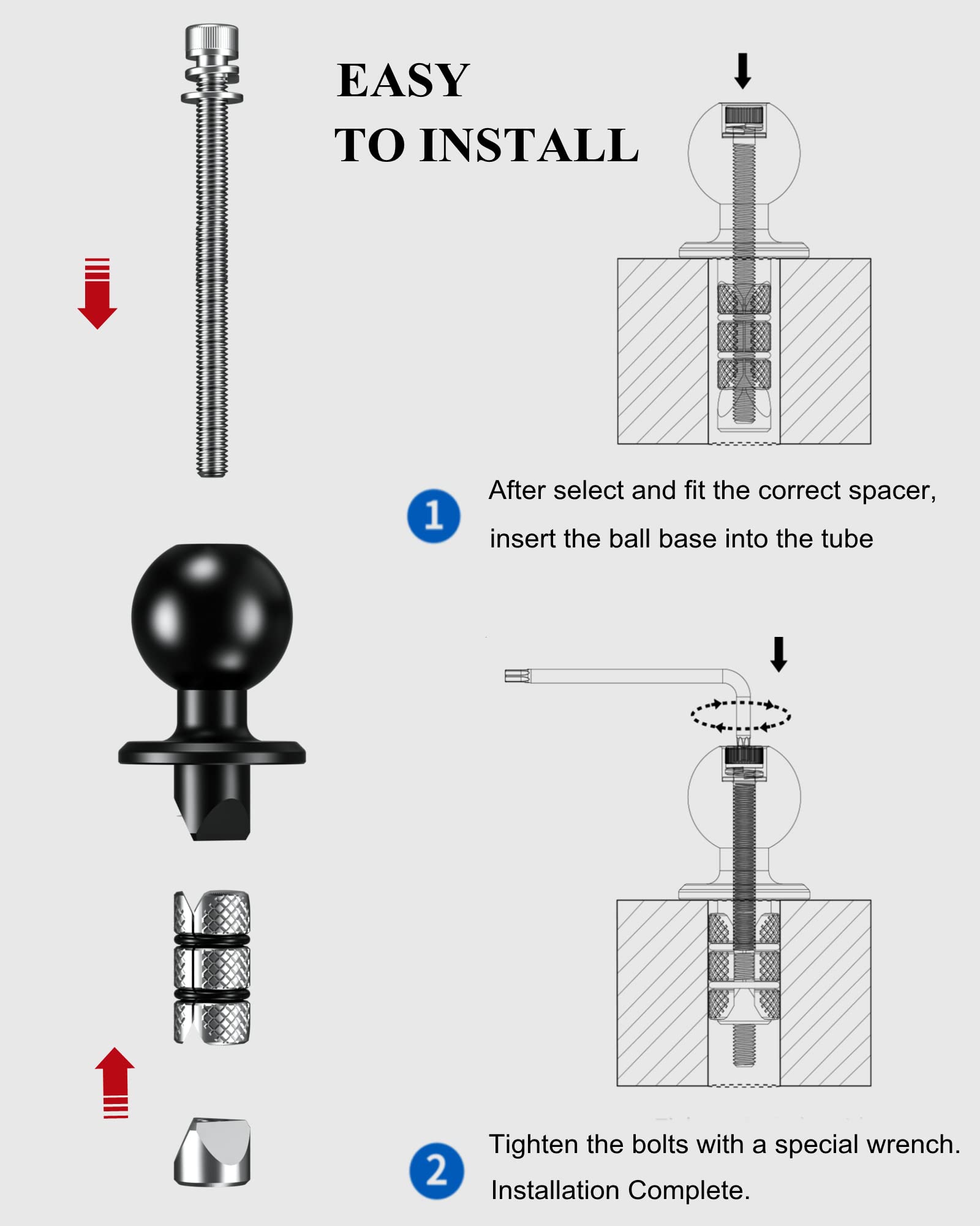 BRCOVAN installation wrench demonstrates easy bolt tightening