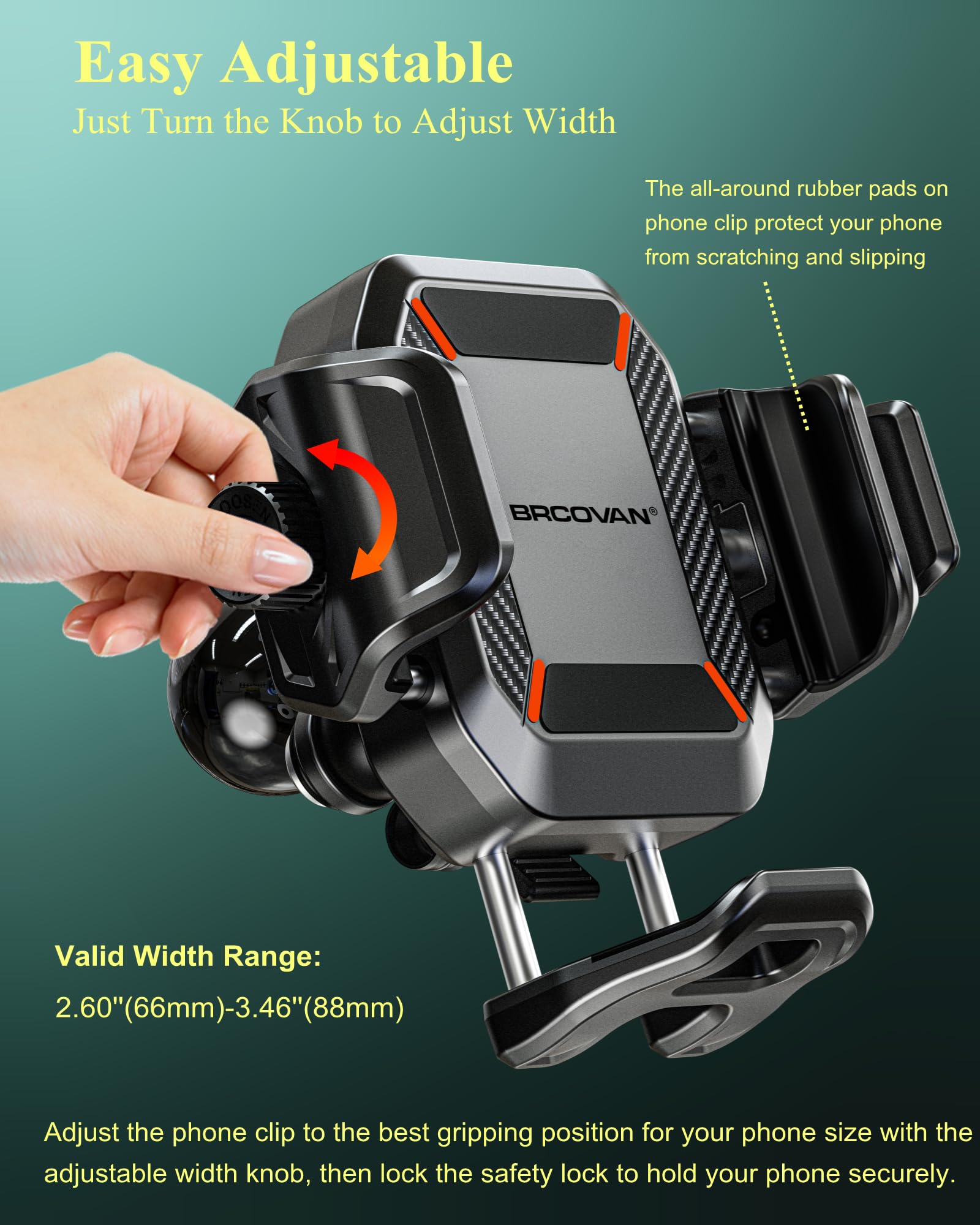 BRCOVAN camera-friendly design keeps lens visible during rides