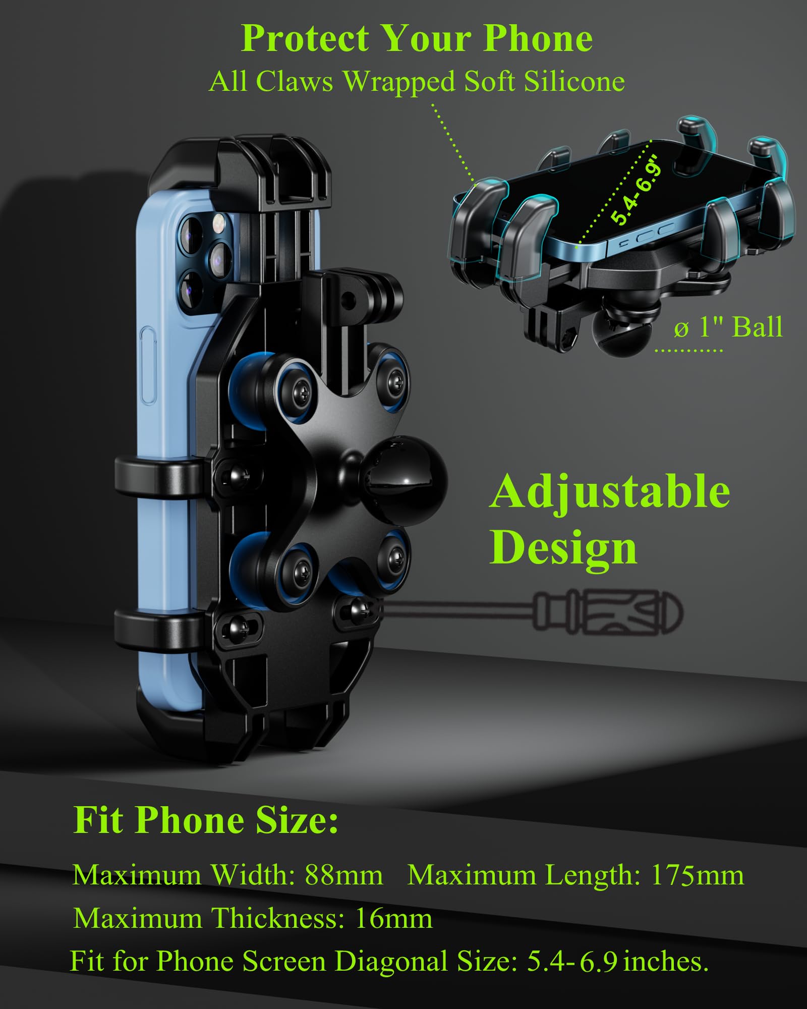BRCOVAN durable handlebars mount stays solid during aggressive rides.
