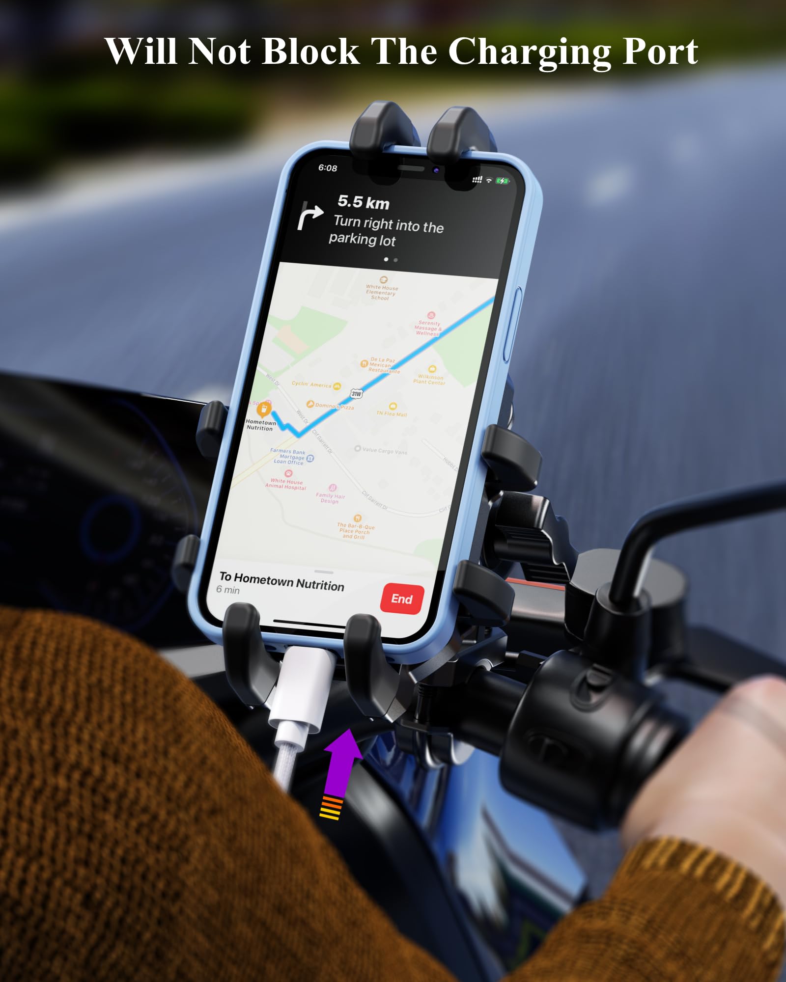 BRCOVAN eight-claw design grips phones securely