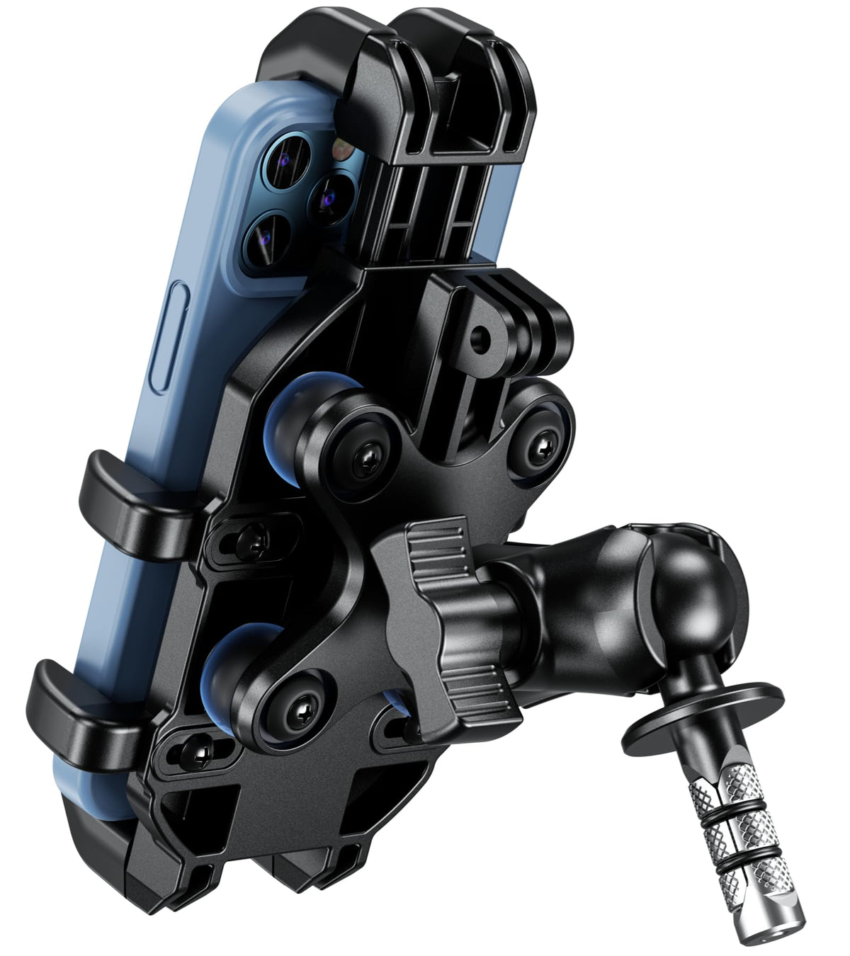 BRCOVAN motorcycle fork stem mount with secure grip on bumpy rides