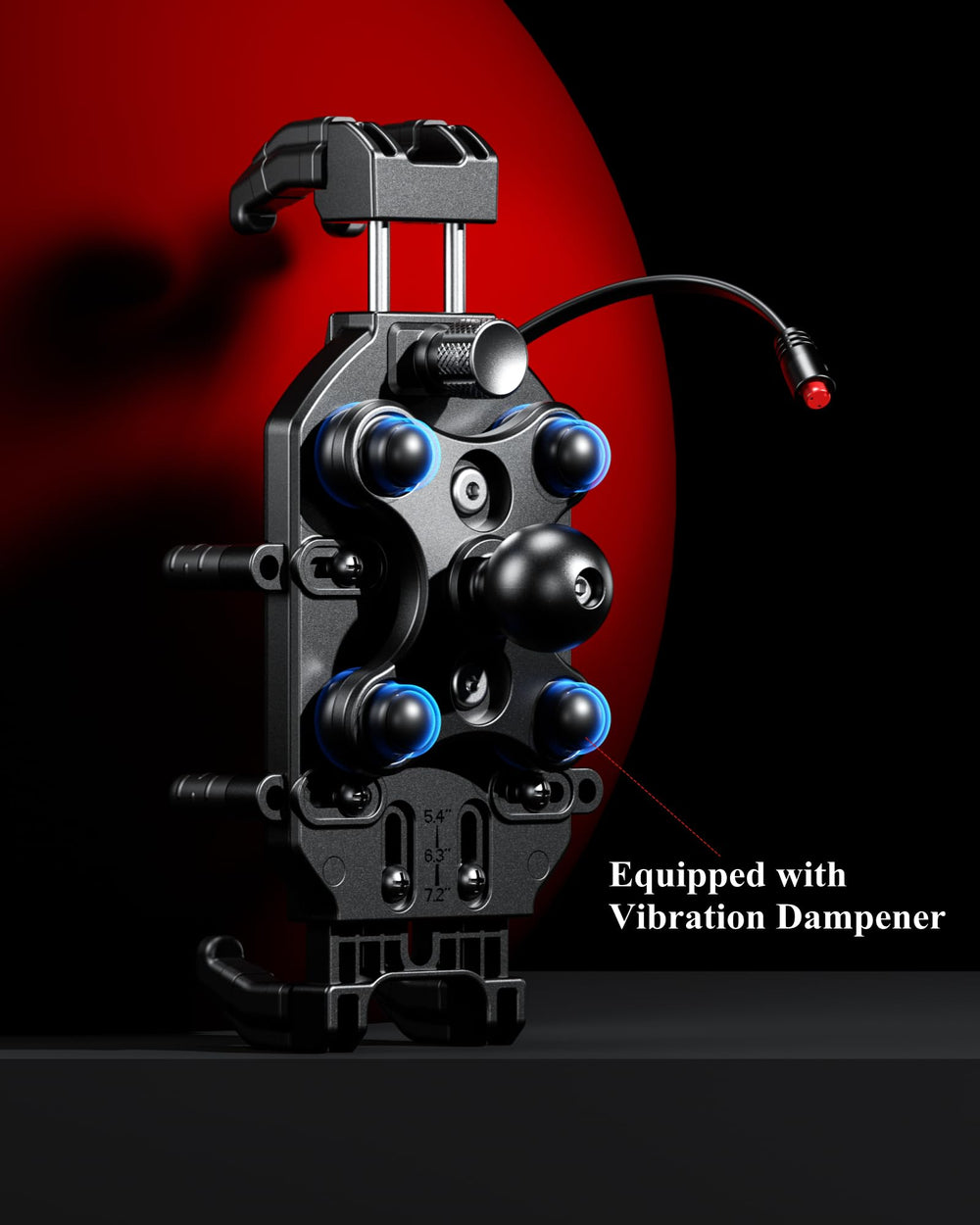 BRCOVAN mount supports 5.4"–7.2" devices with rotation capability.