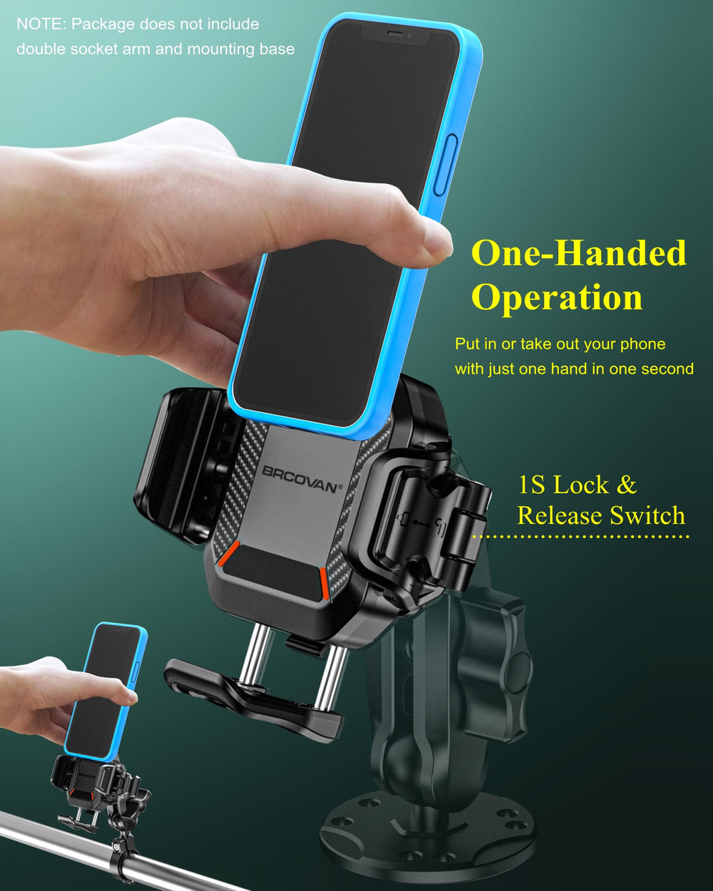 BRCOVAN one-handed lock-release enables quick access to your phone