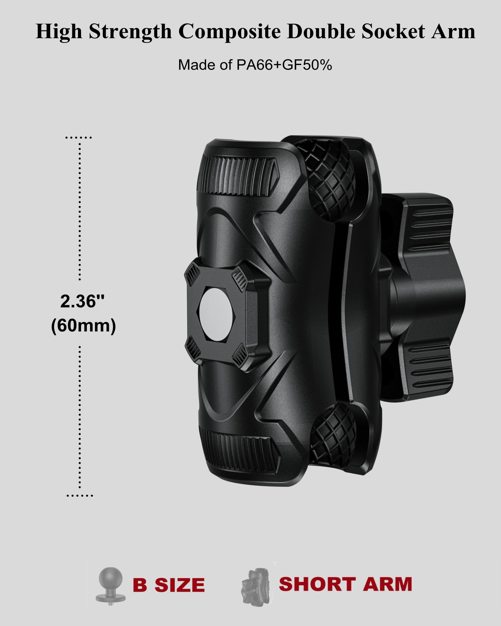 BRCOVAN RAM-mount compatible arm enabling flexible device positioning