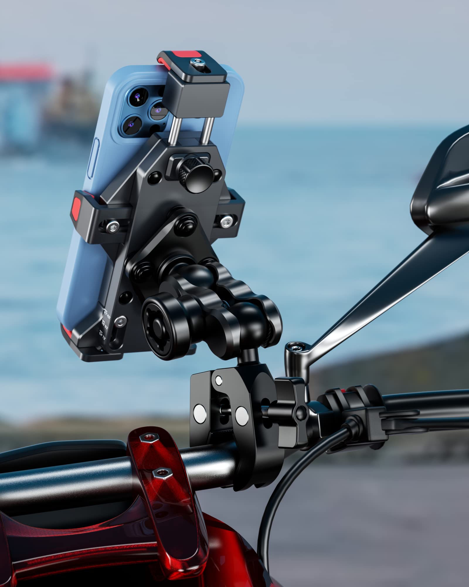 BRCOVAN RAM-mount compatible base supports flexible accessory attachment.