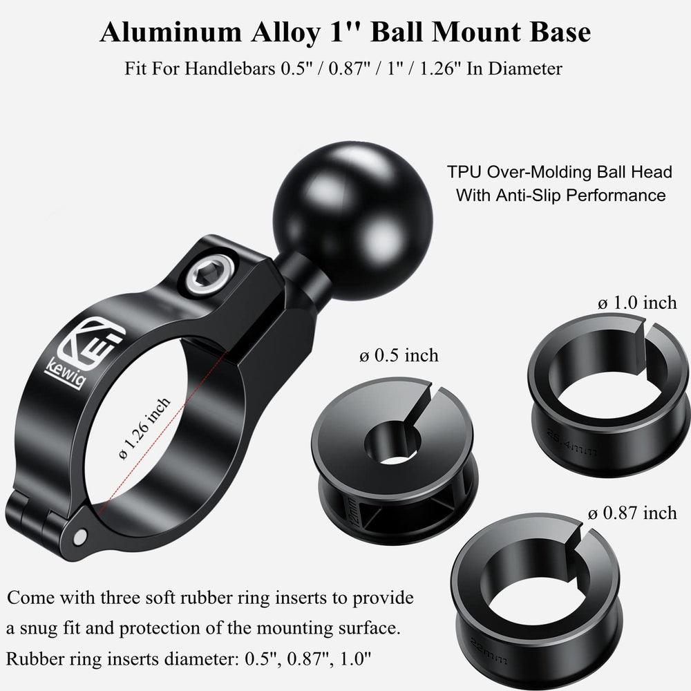 BRCOVAN rubber inserts for snug fit on multiple handlebar diameters