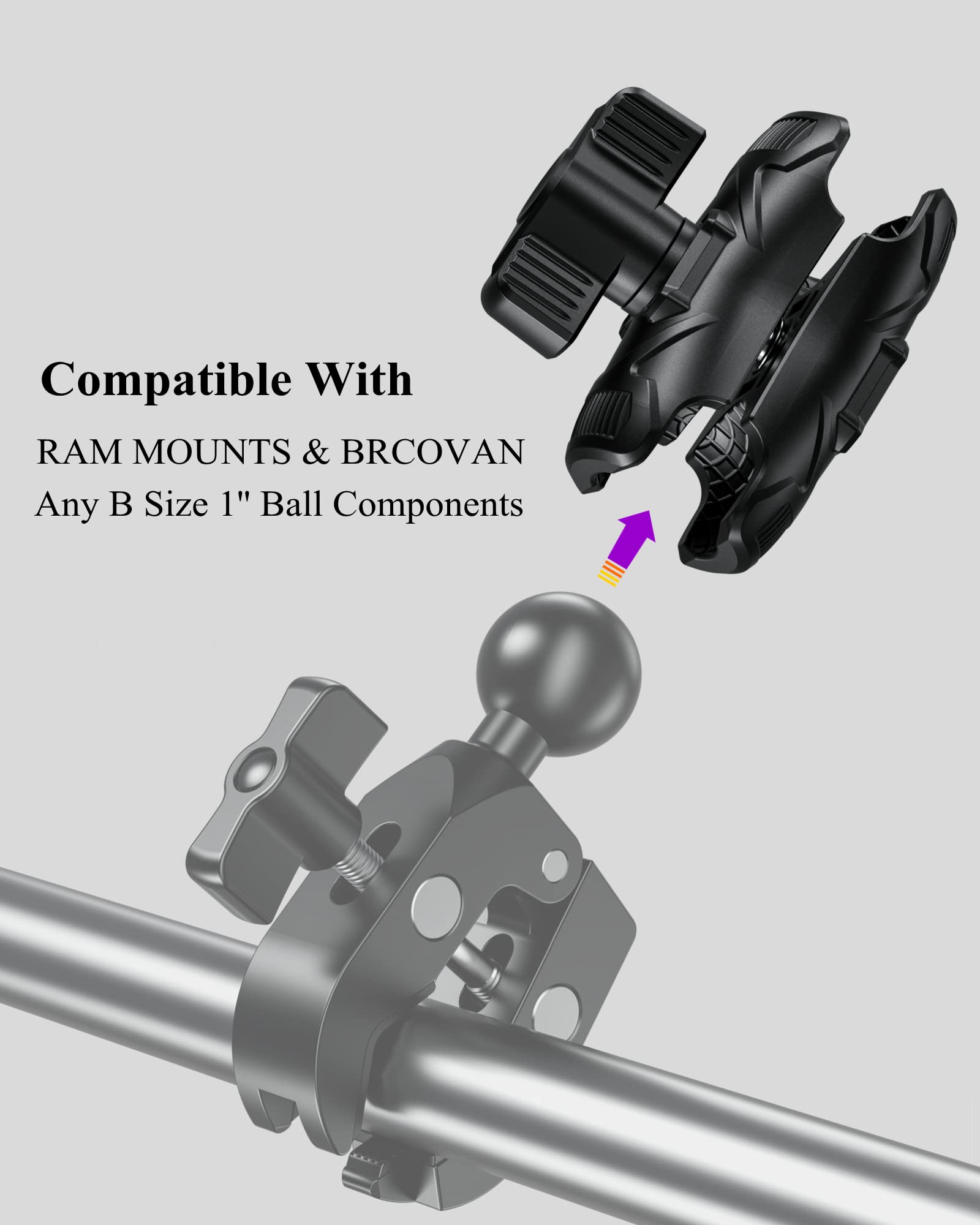BRCOVAN short arm designed for motorcycles and cars