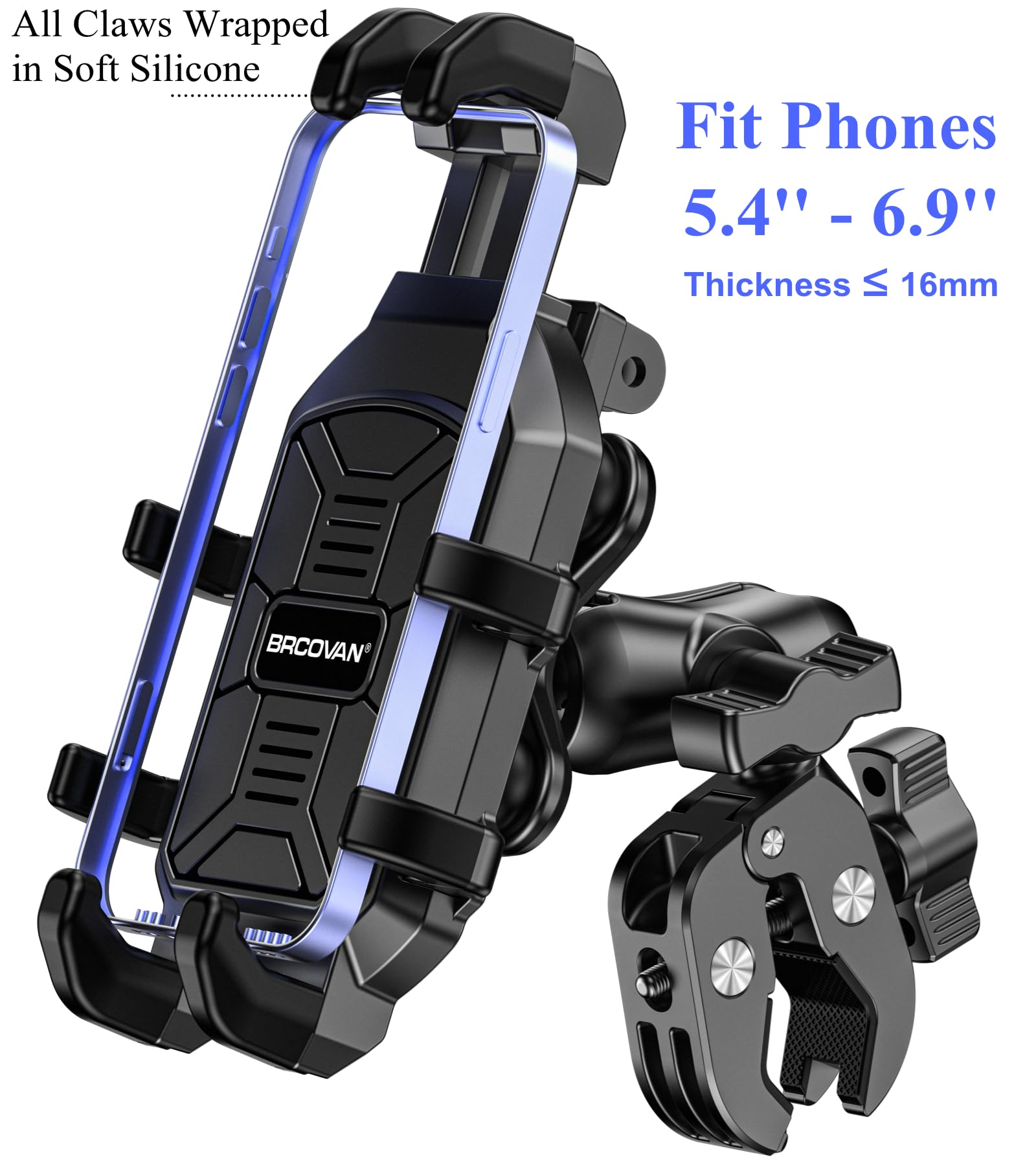 BRCOVAN soft silicone protection guards phone from vibrations and scratches