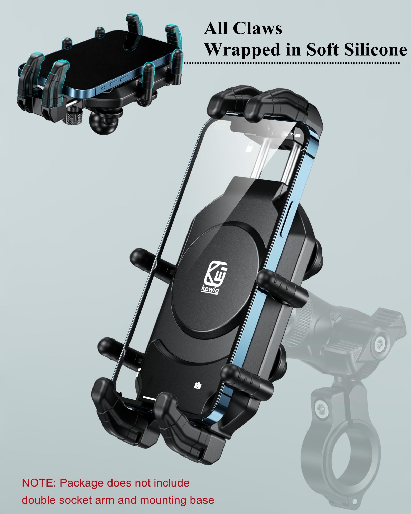 BRCOVAN soft silicone layer cushions the phone against shocks