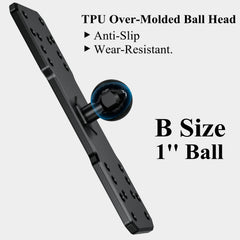 BRCOVAN TPU ball head provides anti-slip stability on deck.