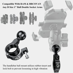 BRCOVAN TPU ball head provides non-slip grip
