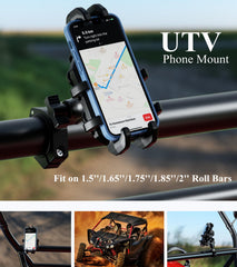 BRCOVAN UTV dampener close-up demonstrating vibration protection for phones.
