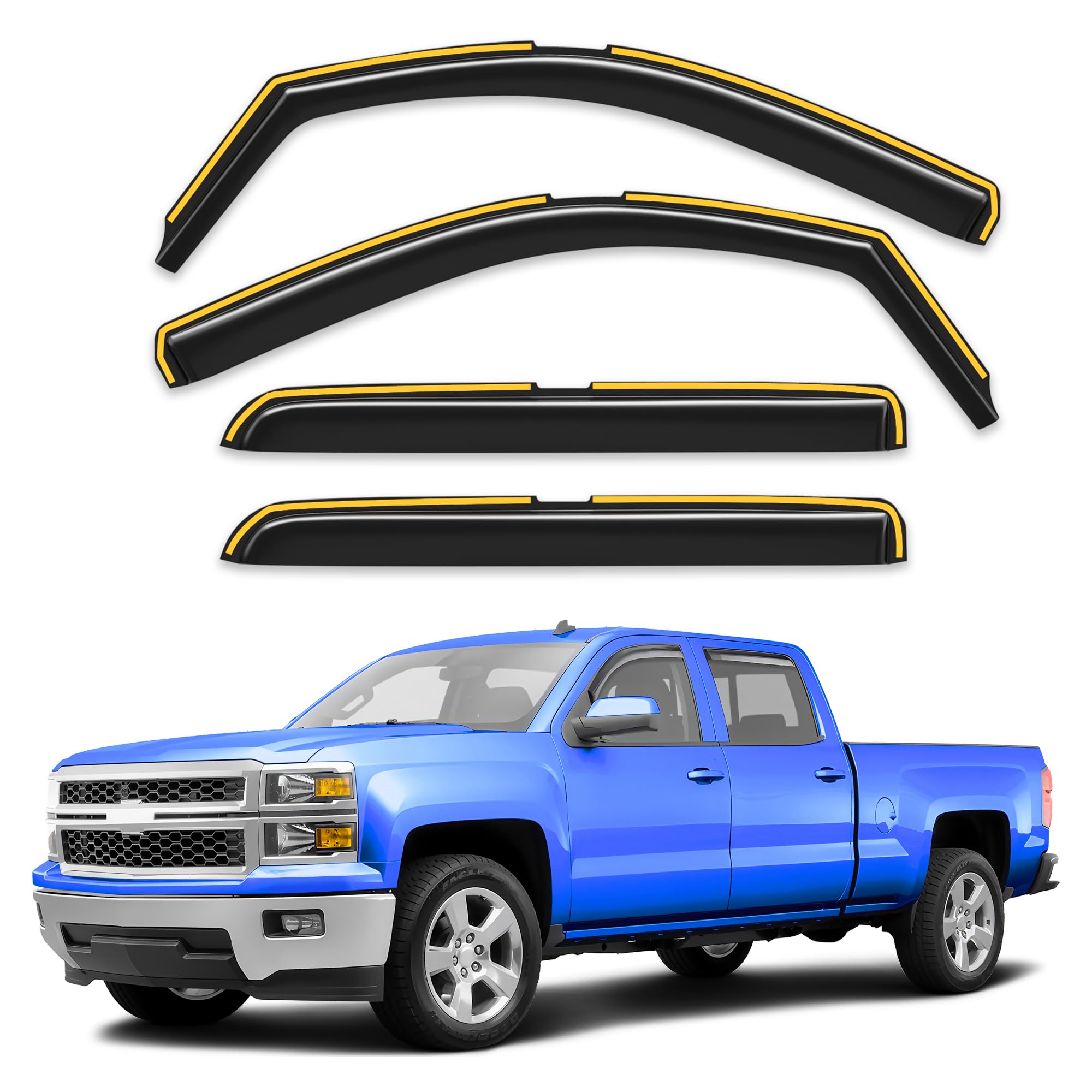 Breejoy rain guards in-channel installation for a clean, secure fit with no drilling.