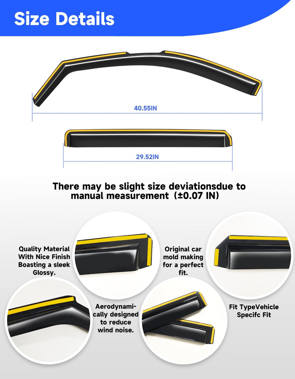 Breejoy secure in-channel fit rain guard on HD truck