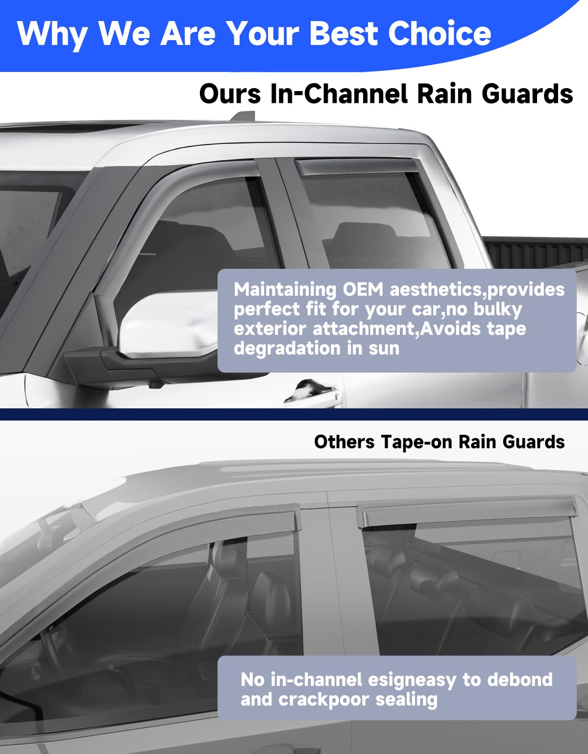 Breejoy weather-resistant design suitable for all-season use on the Tundra CrewMax