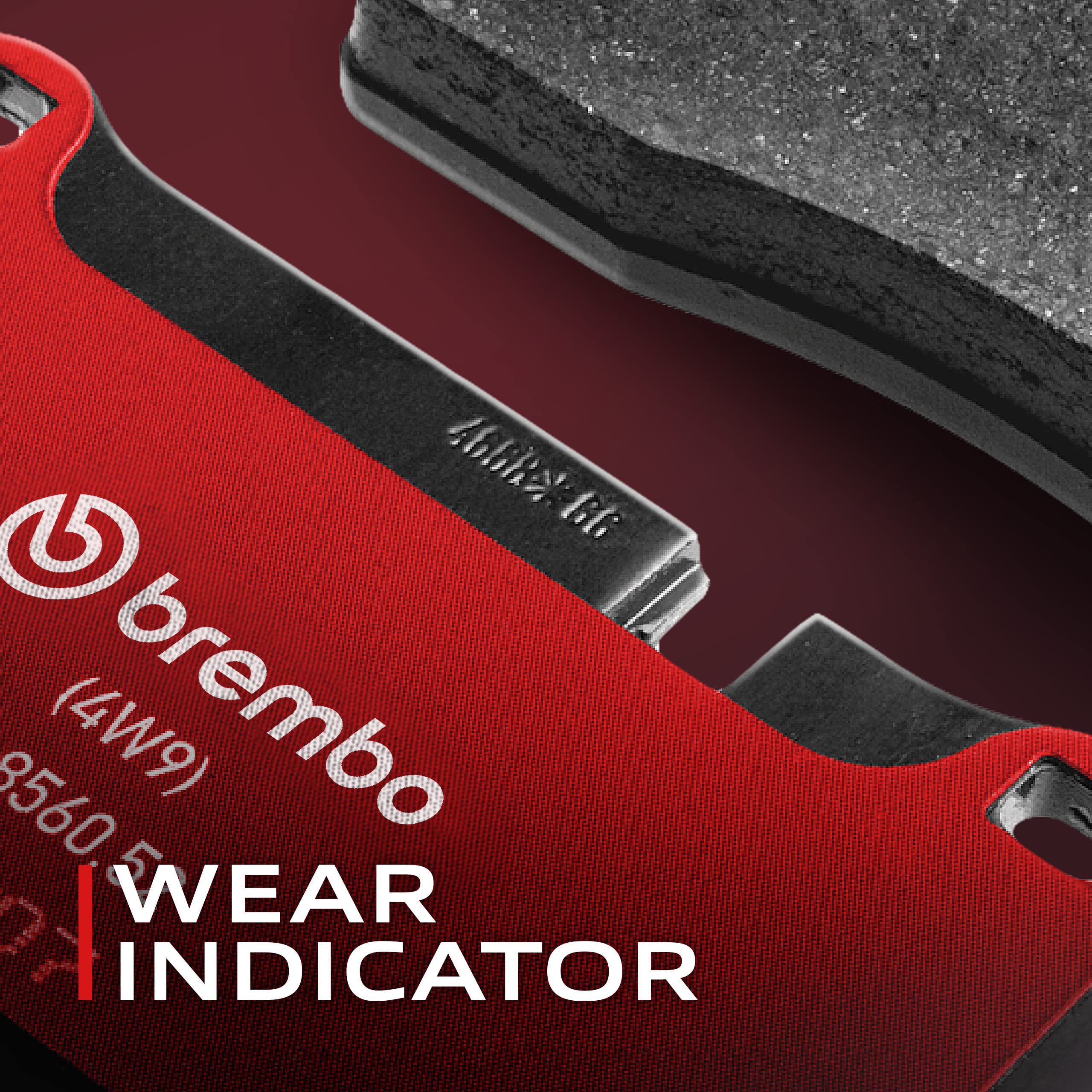 Close up of Brembo P11024N friction material composition