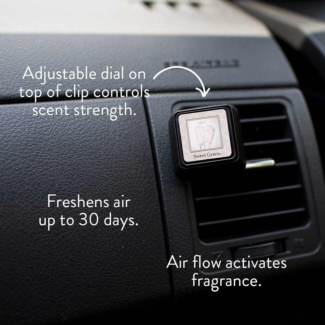 Bridgewater Sweet Grace vent clip dial adjustment showing intensity control