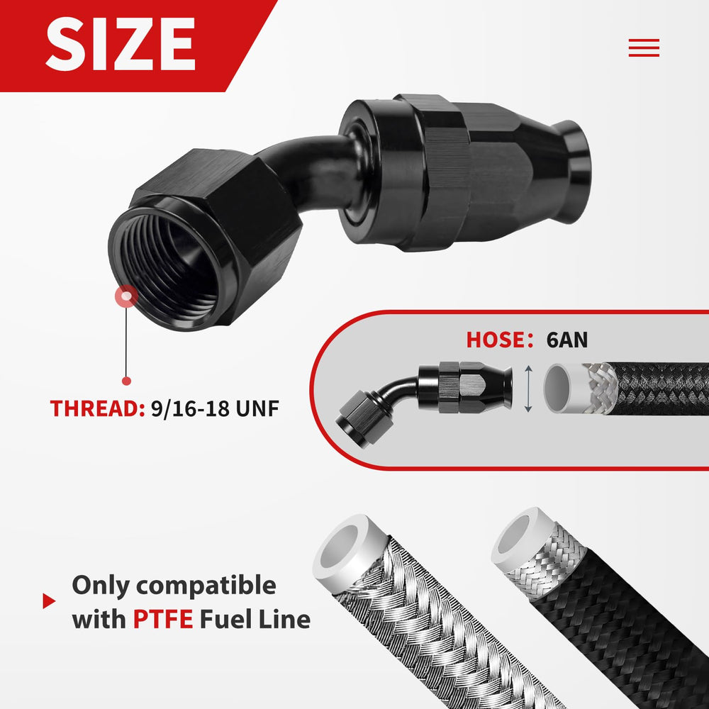 BRIFITOR 6AN flare-to-1-4npt adapter expands connection options