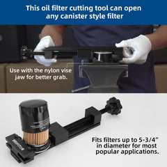 BRIFITOR cutter demonstrating the can-opener style cutting action