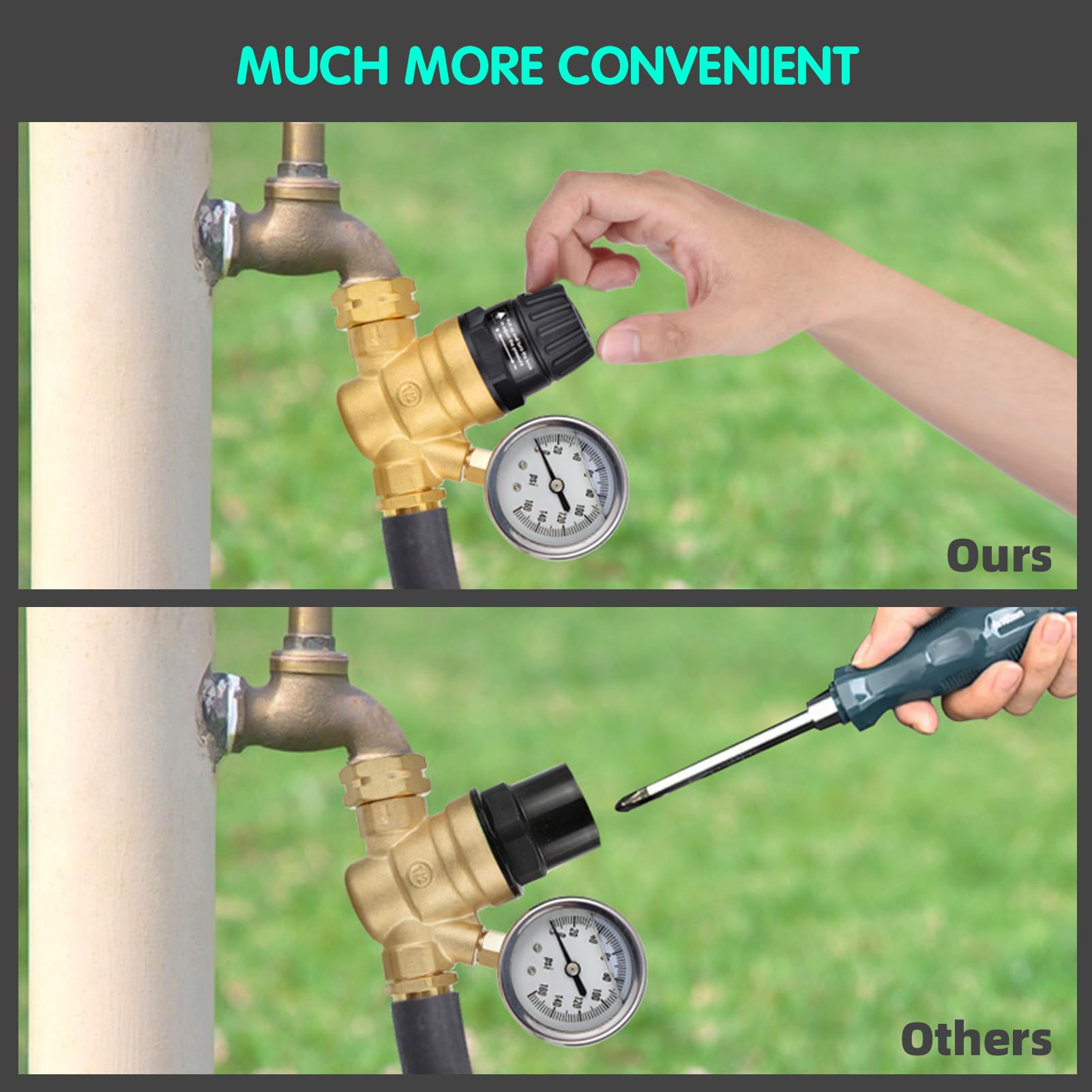 BRIGHTDECK dual-layer stainless filter blocks sediment in RV supply lines