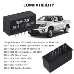 BrightFun 10-pin hazard relay product overview indicating dual signaling and warning support