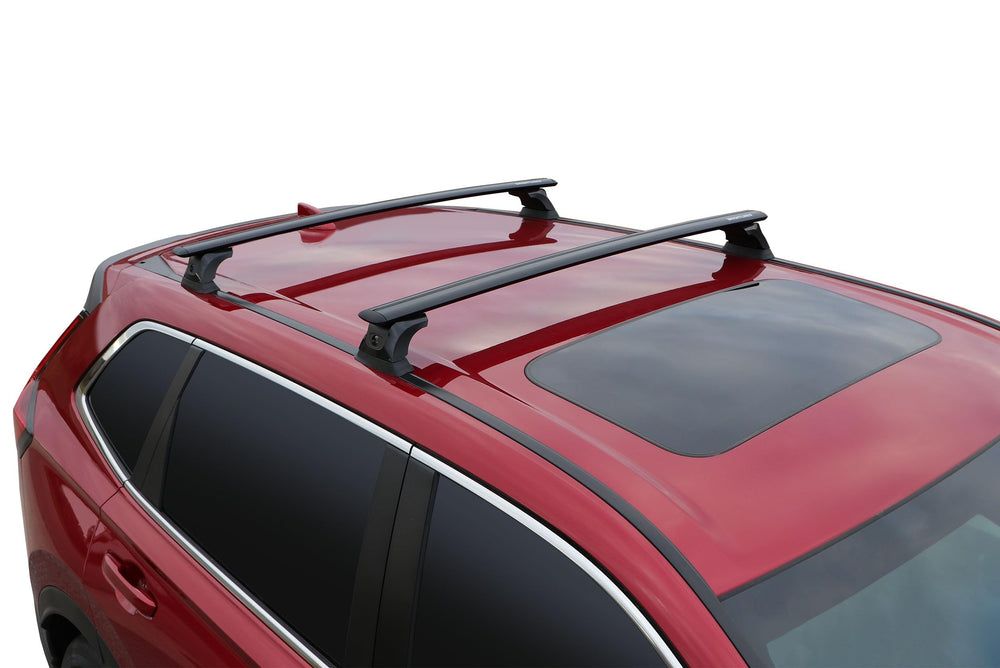 BRIGHTLINES heavy-duty roof bars assembled on car roof enabling secure accessory mounting