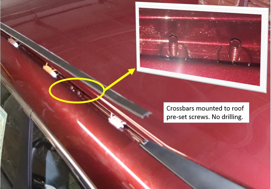 BRIGHTLINES lockable crossbars closeup showing secure theft deterrence feature