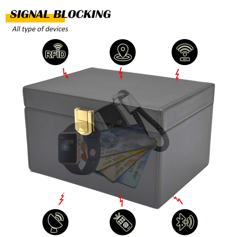 Briidea Faraday Box holding multiple keys for organized family storage