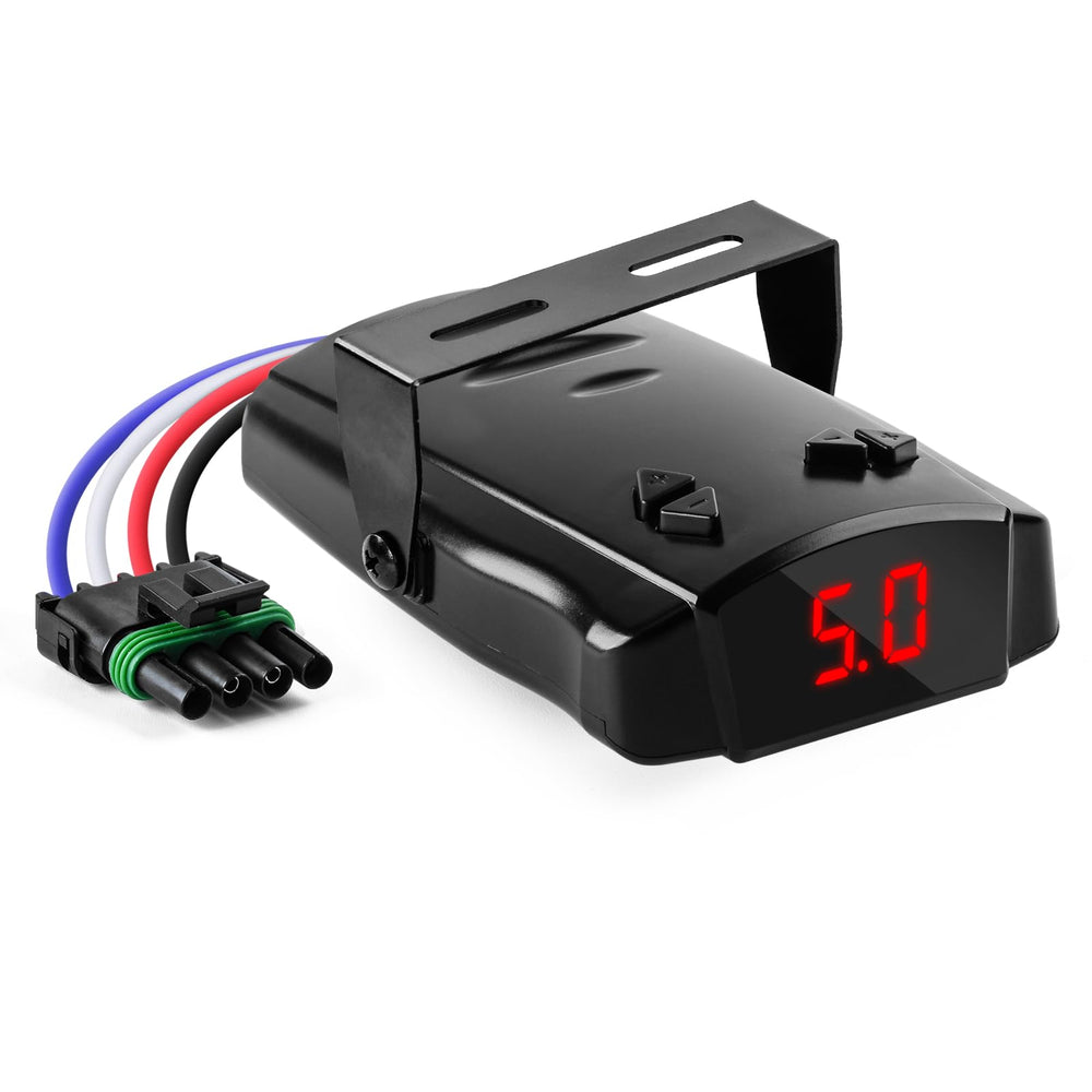Briidea trailer brake controller front view shows design for safer towing