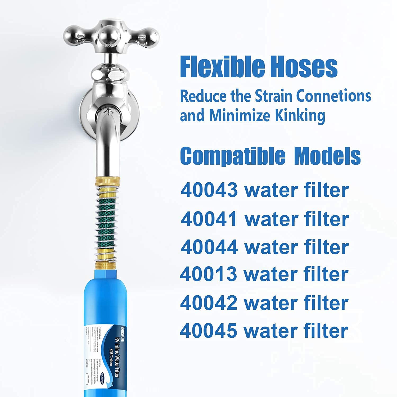 Bringpure multipurpose water filter hose suitable for RVs and gardens